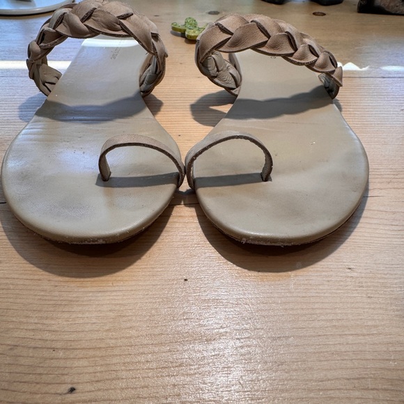 Jenni Kayne Shoes - Jenni Kayne Braided Leather Strap Sandals Tan Women 41 10 EUC